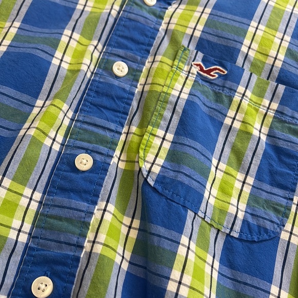 Hollister Mens Plaid Button Down - Picture 2 of 4
